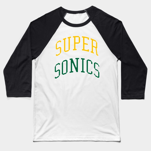 SuperSonics Baseball T-Shirt by teakatir